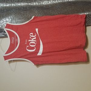 Large VTG Red Graphic Tank Top (Coke)